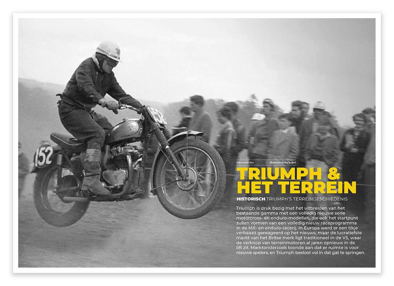 De terreingeschiedenis van Triumph